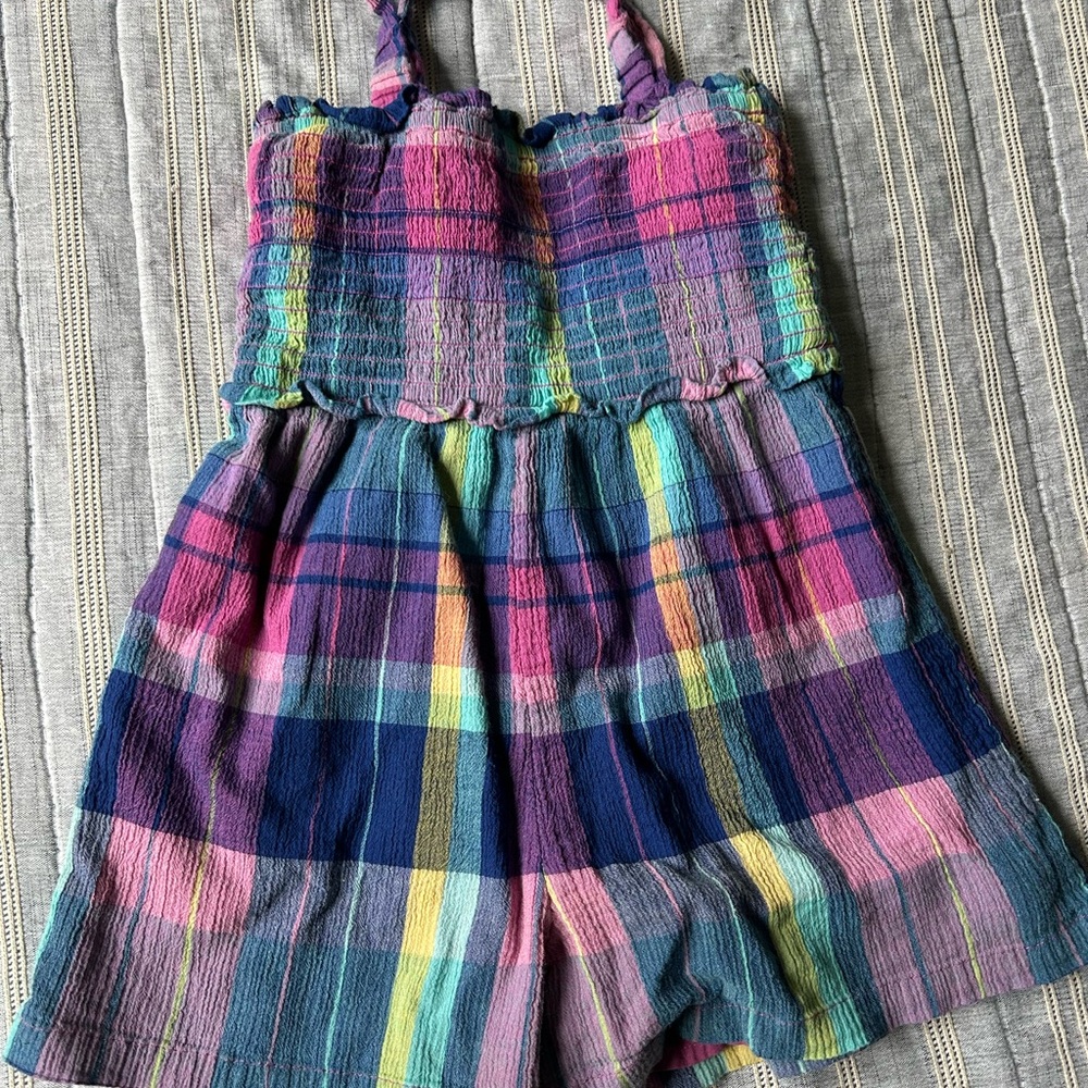 Gap kids Colorful Plaid Kids Jumpsuit - Picture 6 of 7